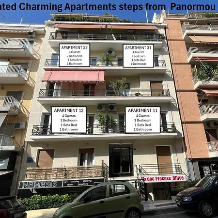 4 Newly Renovated Charming Apartments Steps From Panormou Metro Station Афины Экстерьер фото