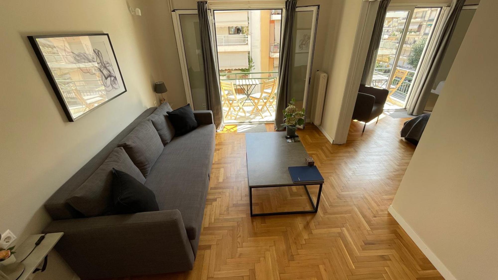 4 Newly Renovated Charming Apartments Steps From Panormou Metro Station Афины Номер фото